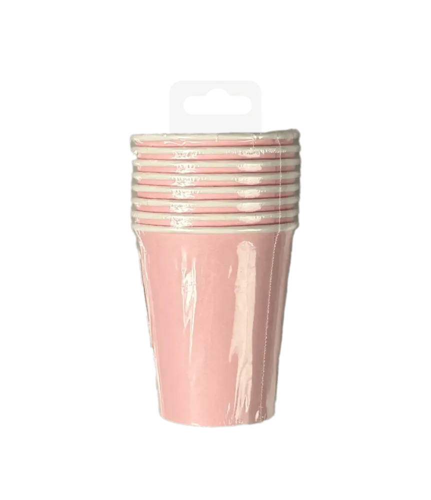 Vaaleanpunaiset kupit 7cm 8kpl