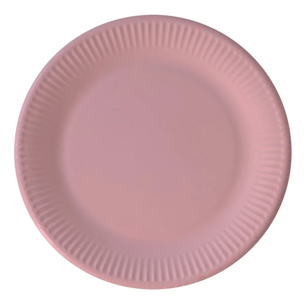 Vaaleanpunaiset lautaset 20cm 8kpl