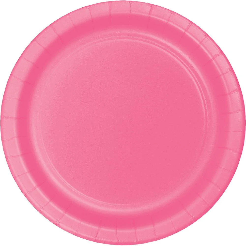 Vaaleanpunaiset lautaset 23cm 8kpl