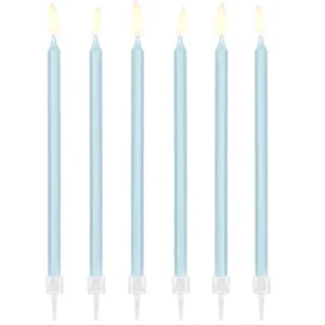 Vaaleansiniset kynttilät 14cm 12kpl