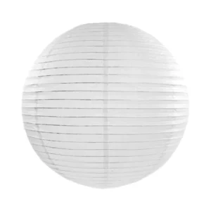 Valkoinen lyhty pyöreä 20cm