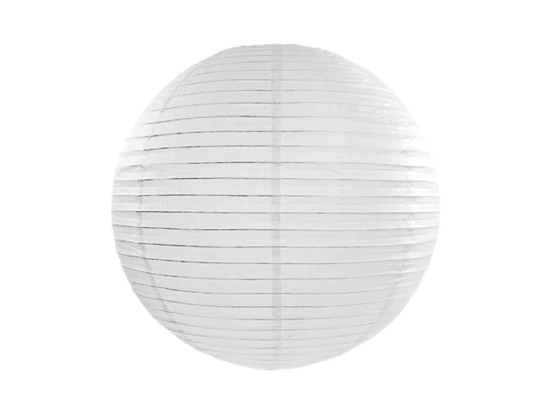 Valkoinen lyhty pyöreä 20cm