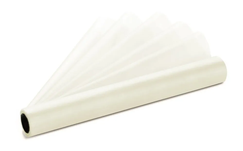 Valkoinen pastelli Organza kangas 36cm 9m