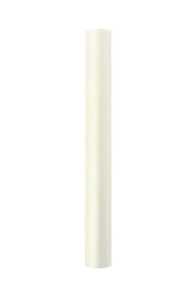 Valkoinen pastelli Organza kangas 36cm 9m