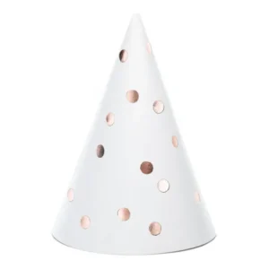 Valkoiset juhlahatut 16cm 6kpl