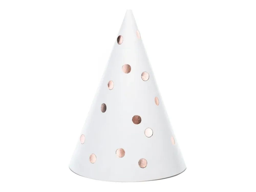 Valkoiset juhlahatut 16cm 6kpl