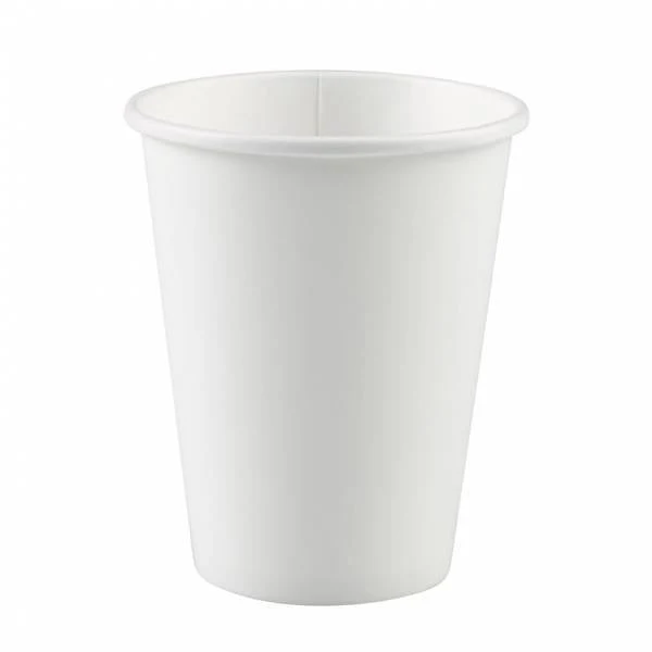 Valkoiset kupit pahvi 266ml 8kpl