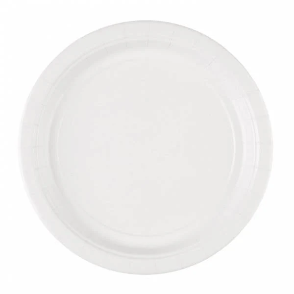 Valkoiset lautaset 23cm 8kpl