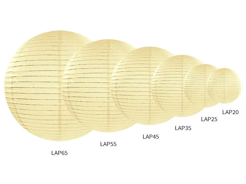 Vaniljakerma lyhty pyöreä 20cm