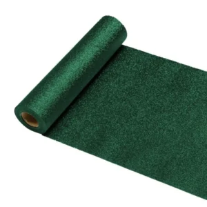 Vihreä pöytäjuoksija Glitter 30Cm 5m 5m