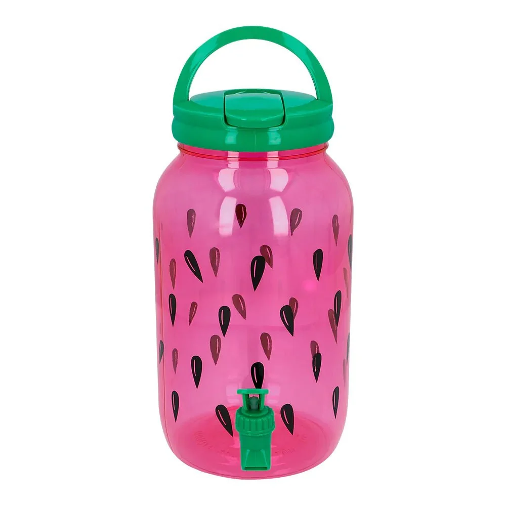 Vihreä/Pink juoma-annostelija vesimeloni hanalla 3.8l