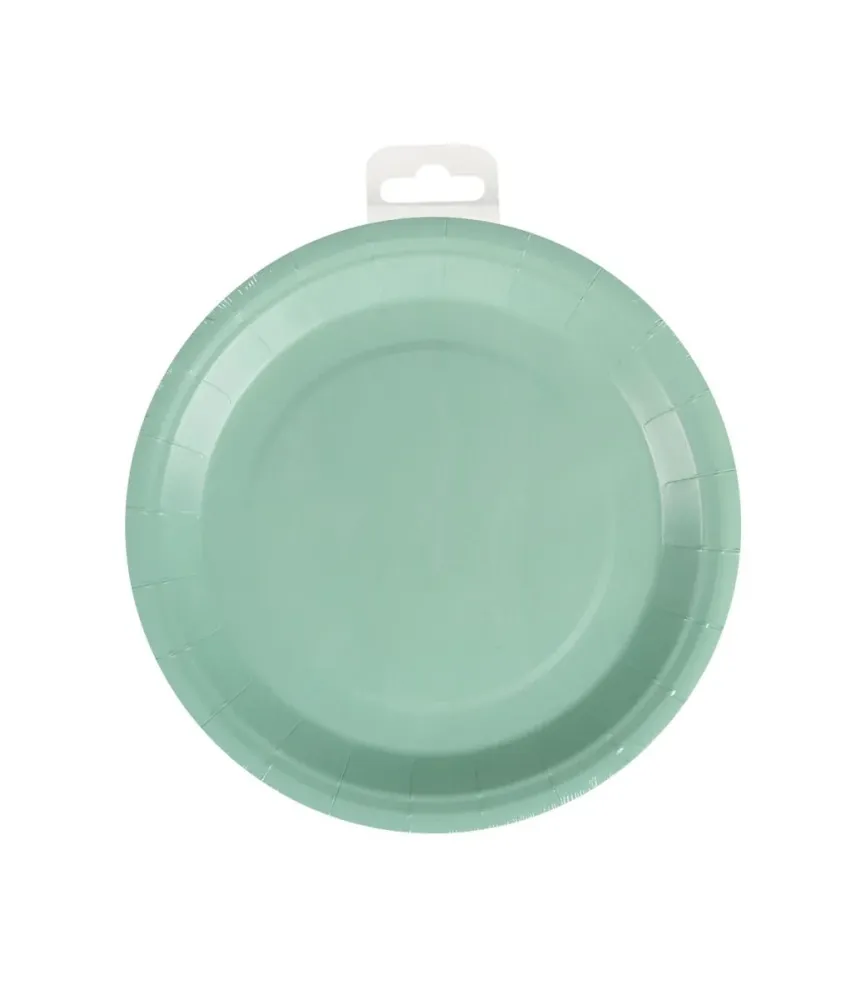Vihreät lautaset pastelli 23cm 8kpl