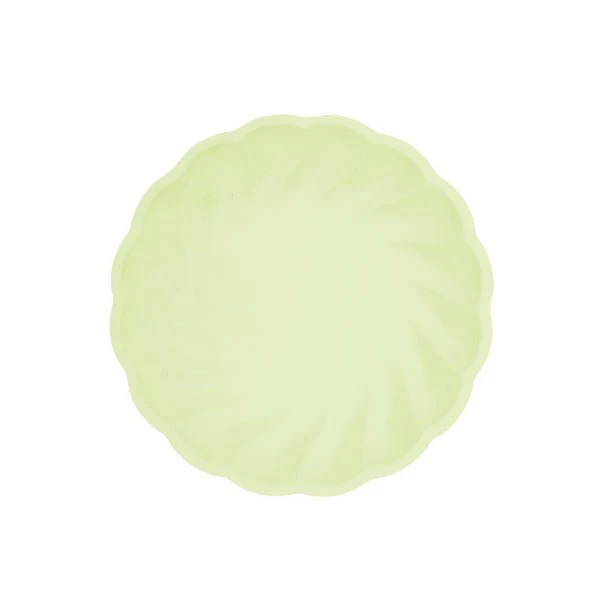 Vihreät lautaset Pyöreä pyörre pastelli 18.8cm 6kpl