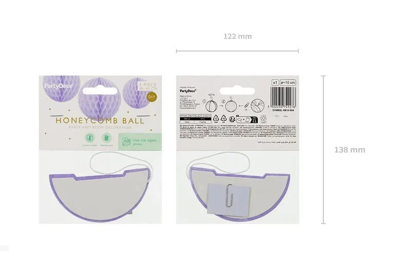 Violetti hunajakenno 10cm