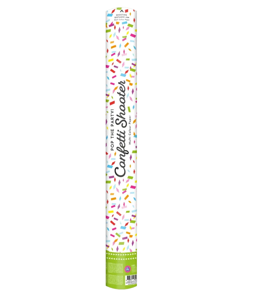 Värillinen konfetti tykki paperi 60cm