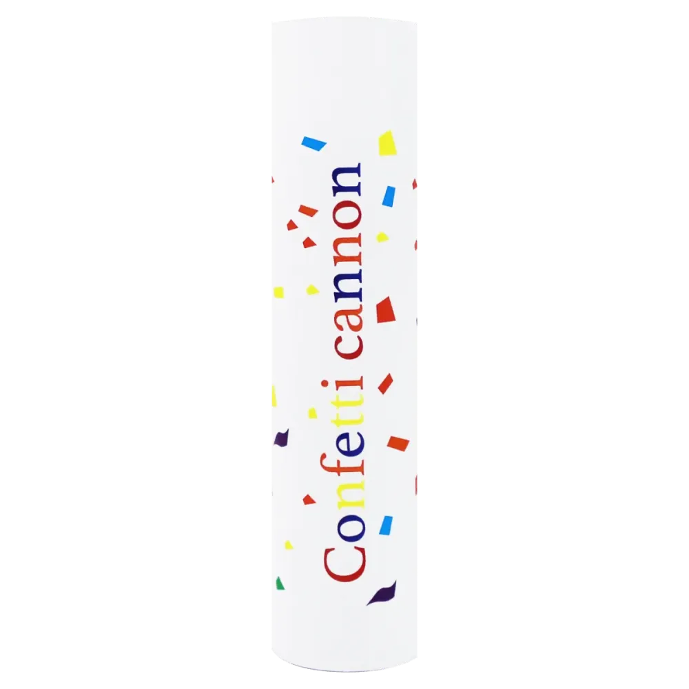 Värillinen konfettitykki 11cm 2kpl