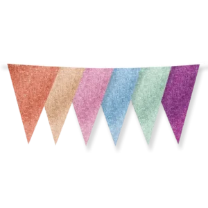 Värillinen koristekranssi Glitter 6m