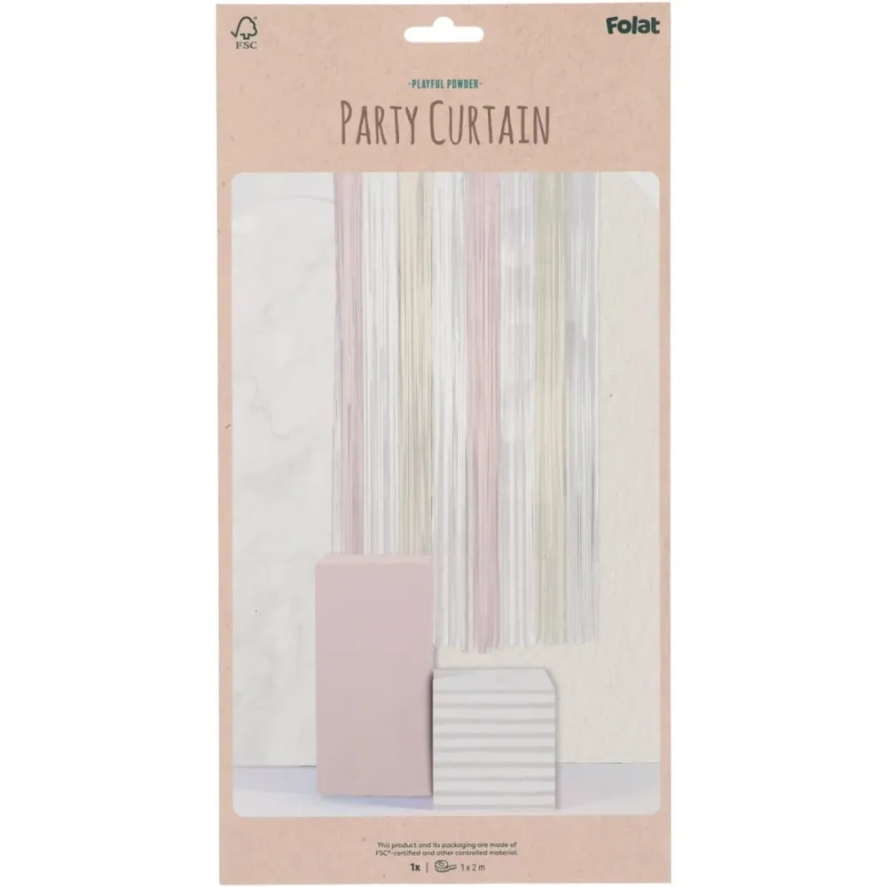 Värillinen oviverho Pastel 2m