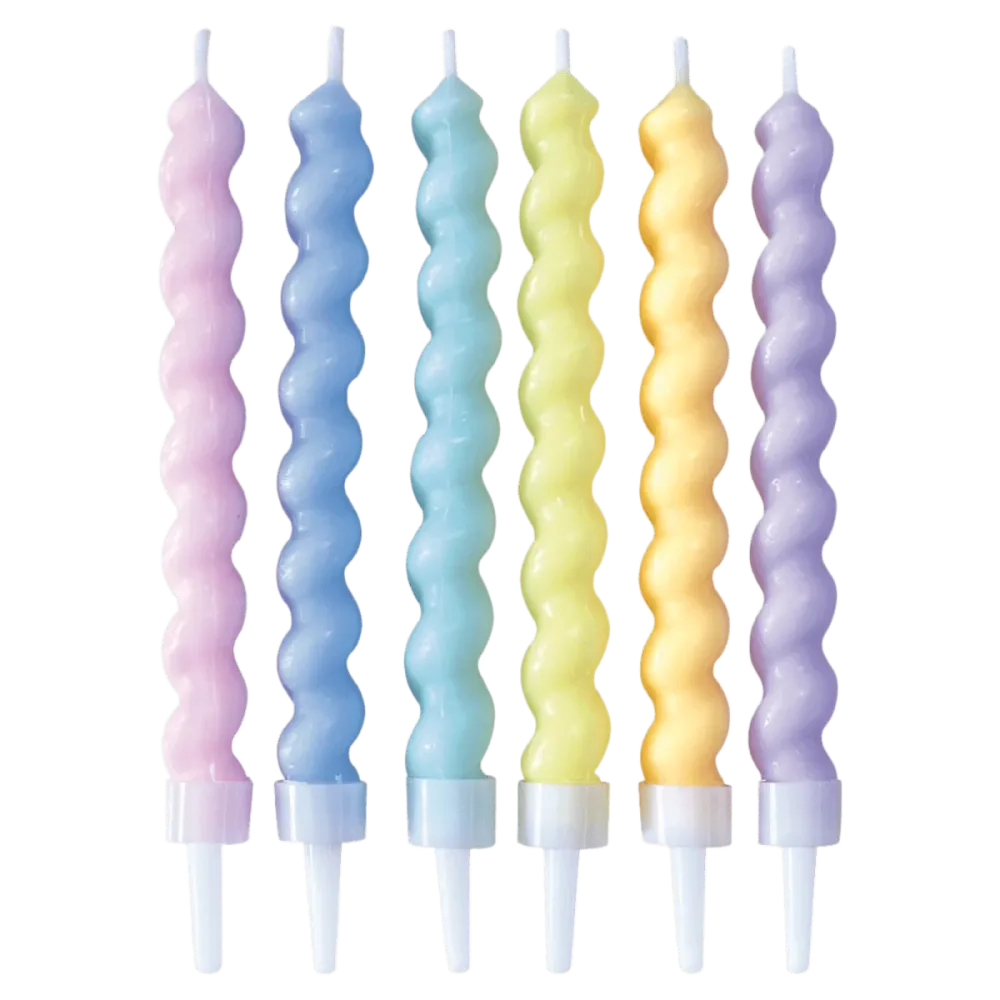 Värilliset kynttilät Twisted Pastel