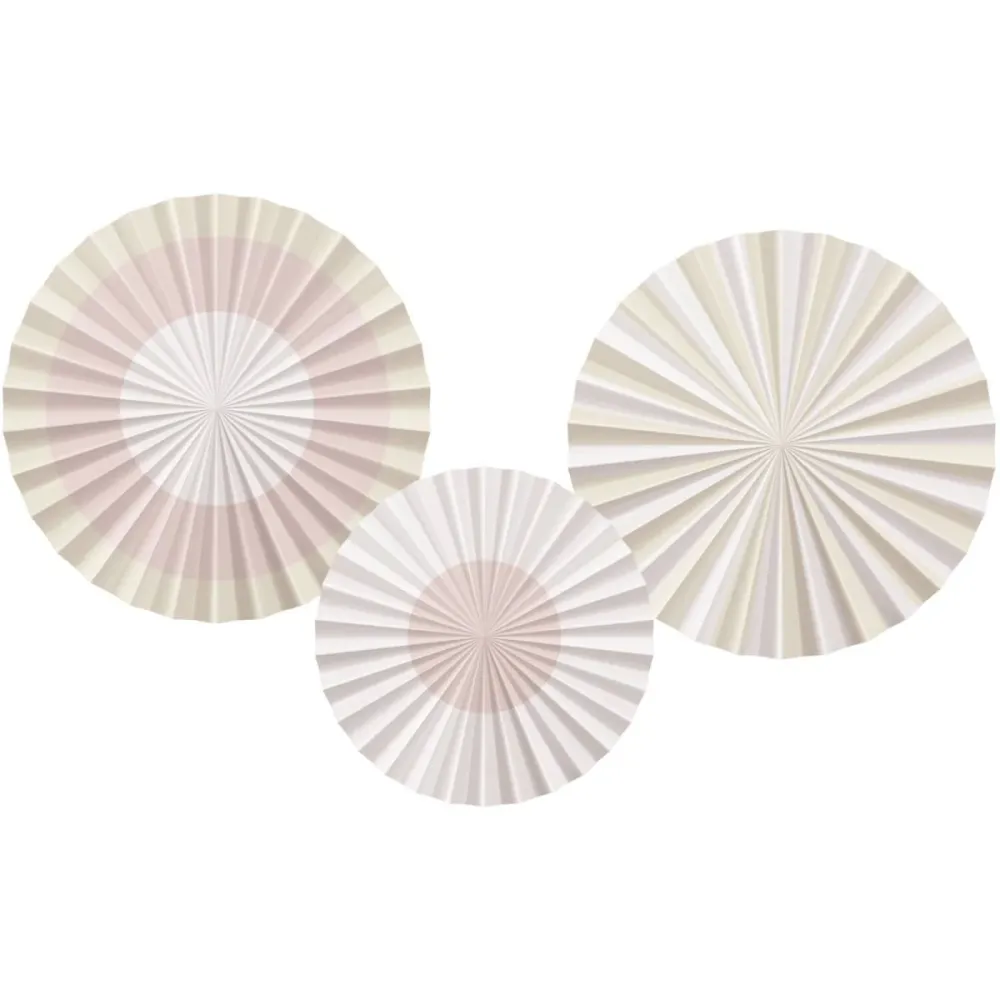 Värilliset paperiviuhkat pastelli 35cm 3kpl 3kpl