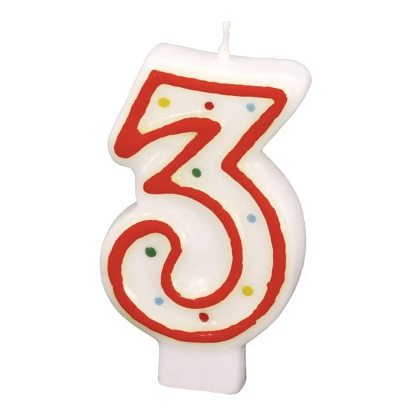 3 vuoden kynttilä 7.3cm