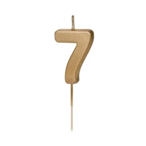 7 vuoden kynttilä Kulta 4.5cm
