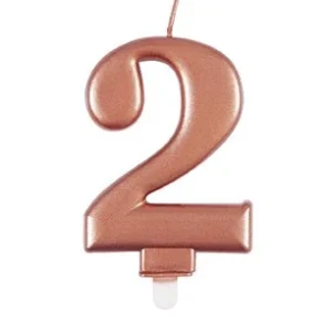2 vuoden kynttilä Rose Gold 10cm