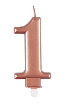 1 vuoden kynttilä Rose Gold 10cm