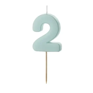 2 vuoden kynttilävalo sininen 5.5cm