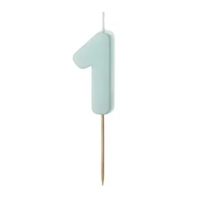 1 vuoden kynttilävalo sininen 5.5cm