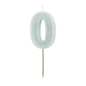 0 vuoden kynttilävalo vihreä 10cm