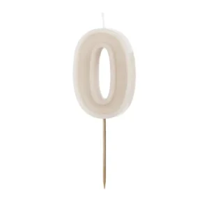 0 Vuosi Kynttilä Beige 10cm