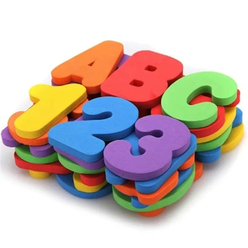 Bath Letters & Numbers™ - Opettavainen & hauska - Värikkäät kylpylelu kirjaimet ja numerot