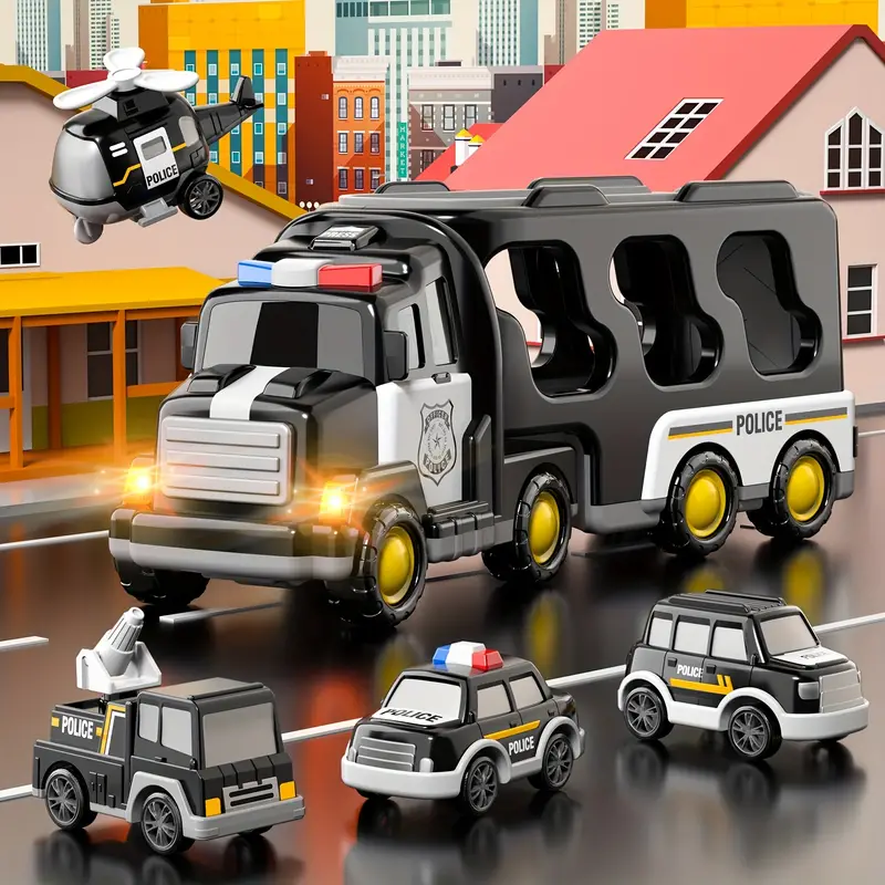 RescueForce Rekka | Anna taaperosi kokea sankarillisia pelastusoperaatioita - Poliisiauto lelu kitkateknologialla