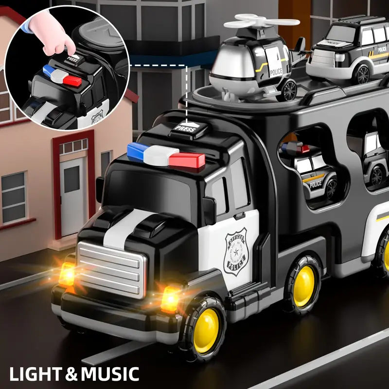 RescueForce Rekka | Anna taaperosi kokea sankarillisia pelastusoperaatioita - Poliisiauto lelu kitkateknologialla