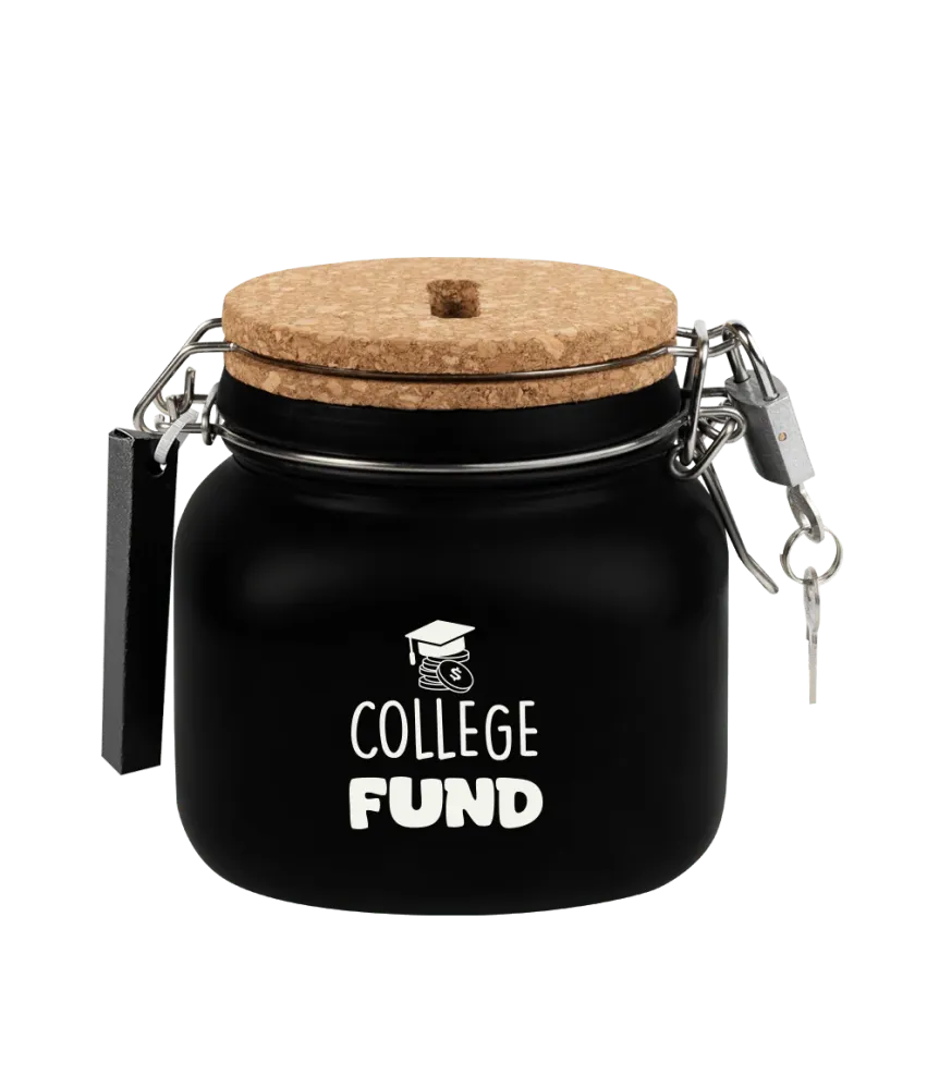 Black Money Box College Fund 12.5cm