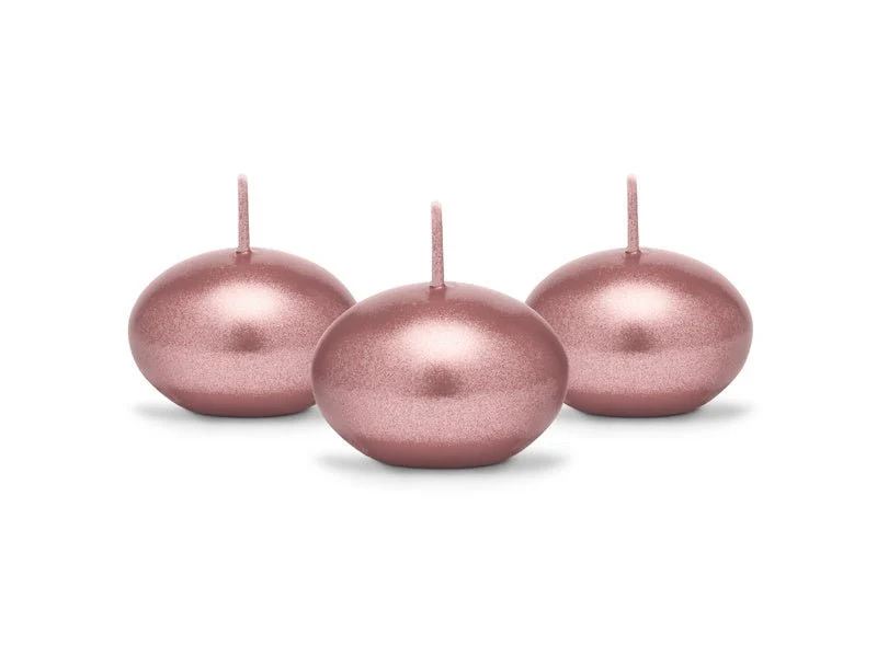 Kelluva kynttilä Rose Gold 4cm 50kpl