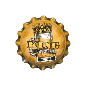 Keltaiset lasinaluset King Specials Olut 11cm