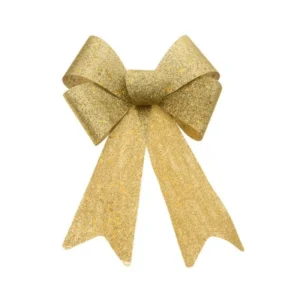 Kultainen rusetti Glitter 39cm