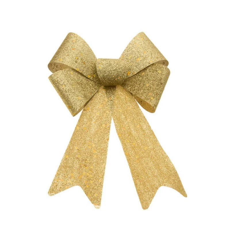 Kultainen rusetti Glitter 39cm