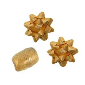 Kultainen rusettisarja Glitter 3 kpl