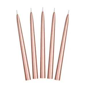 Kynttilät Rose Gold Metallic 24cm 10kpl 10kpl