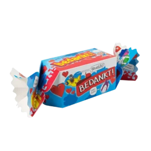 Lahjapakkaus Kiitos Sininen 26cm