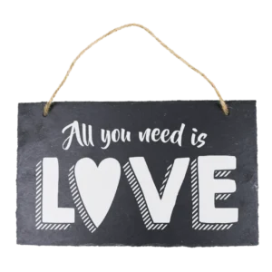 Liuskekivilaatta All You Need Is Love 25cm