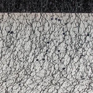 Musta hunajakennonauha Glitter 5m