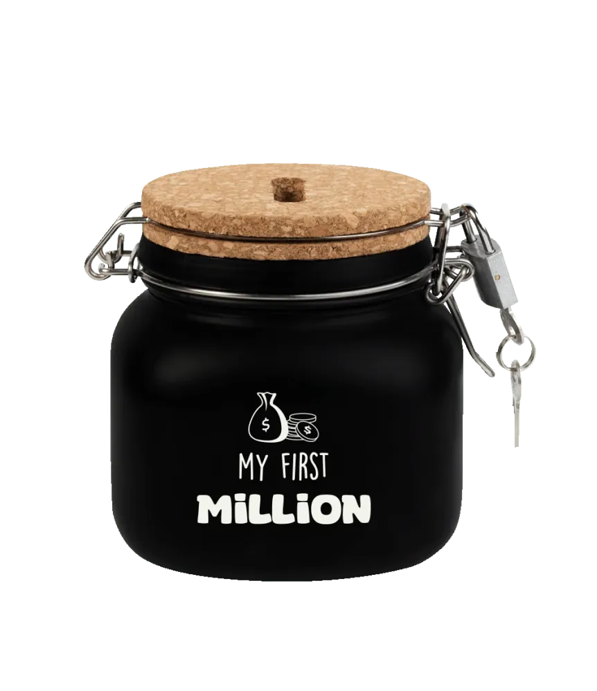 Musta rahalaatikko Ensimmäinen miljoonani 12.5cm