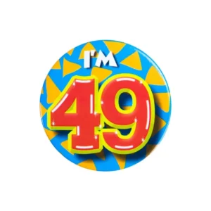 Olen 49 Painike 49 vuotta 5.5cm
