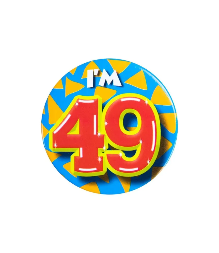 Olen 49 Painike 49 vuotta 5.5cm