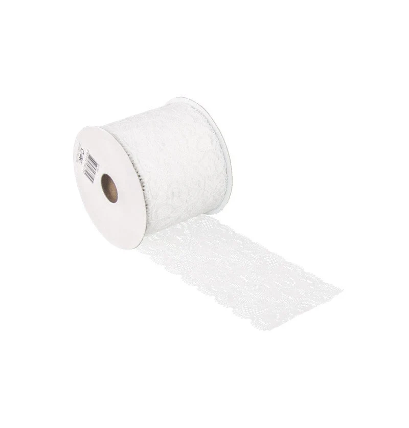 Pitsinauha valkoinen 7cm 2m 2m