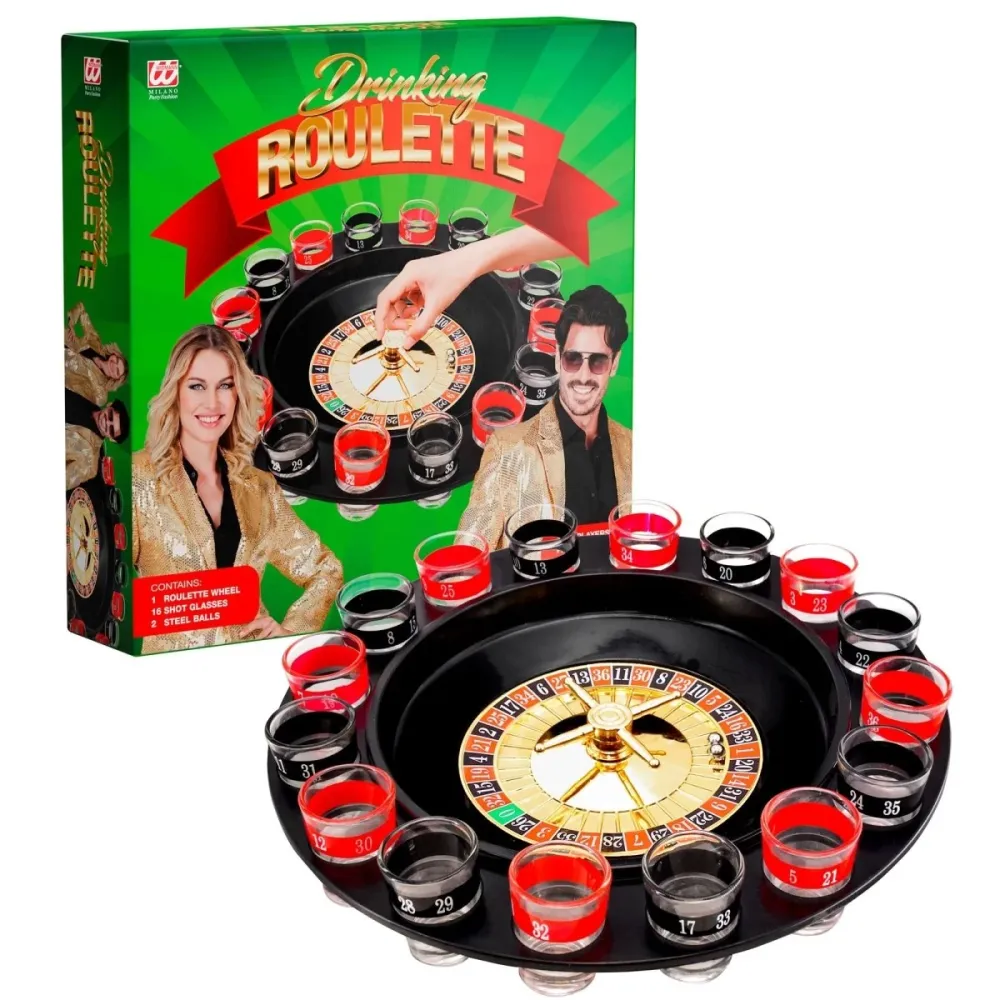 Punainen musta juoma peli ruletti